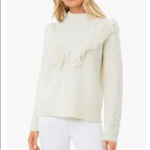 NWT Tuckernuck Ivory Fringe Caswell Sweater